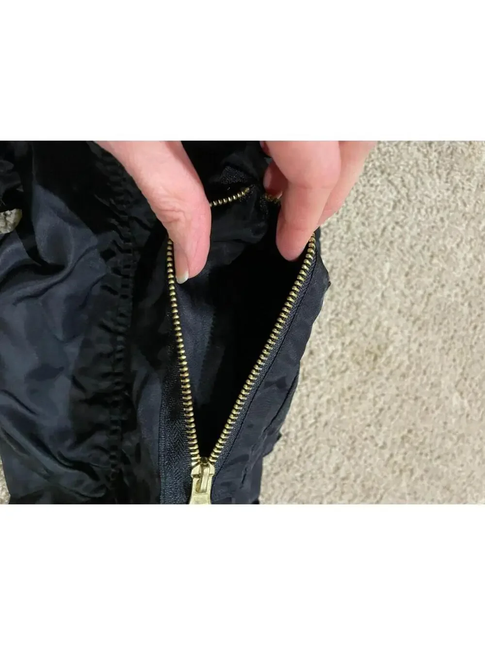 Military MA1 Flyer’s Man Intermediate USAF bomber Reversible Jacket Medium Black